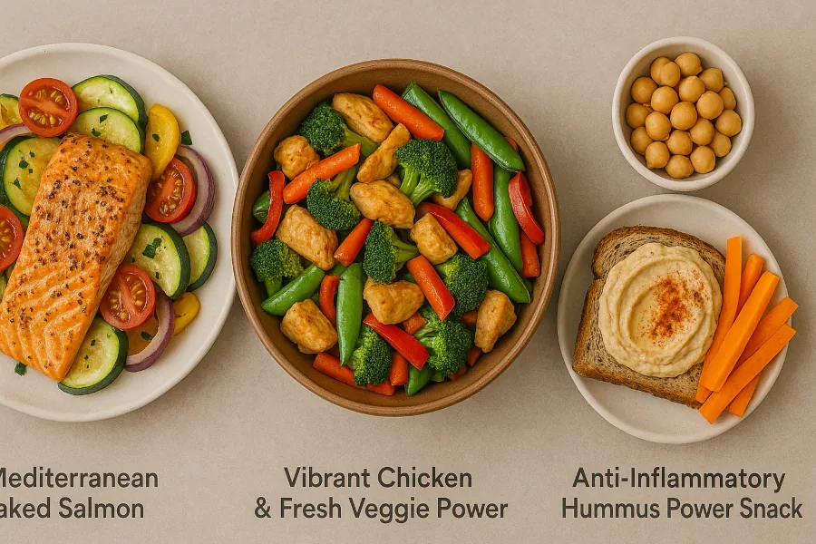 Assortment of prostate-friendly foods